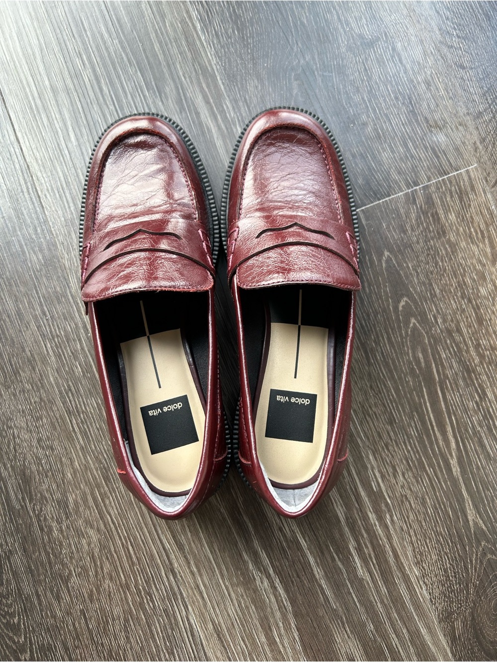 NWOT dolce vita burgundy  loafers